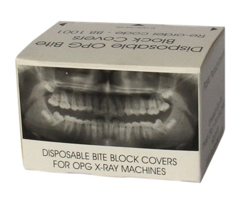 Bite Block Disposable Covers for OPG X-ray Machine 65mm x 21mm/Box of 300