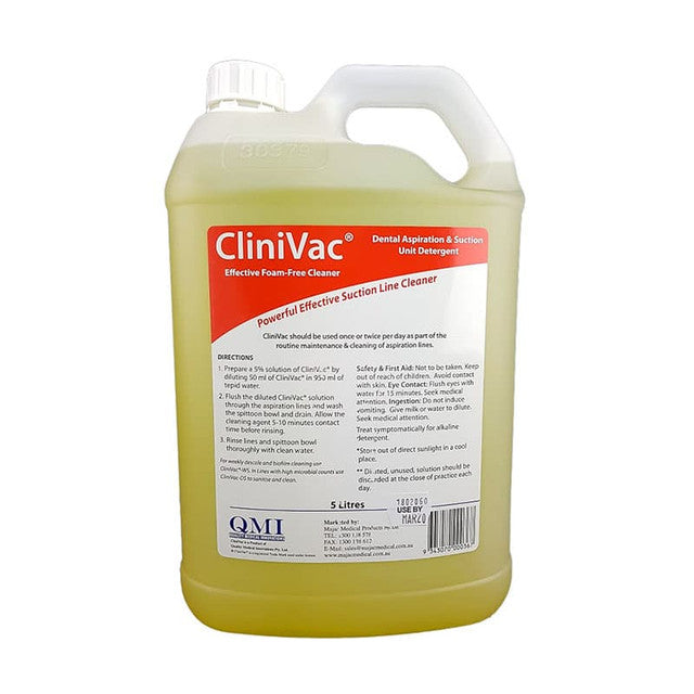 CliniVac 5L - Dental Aspiration & Suction Unit Detergent