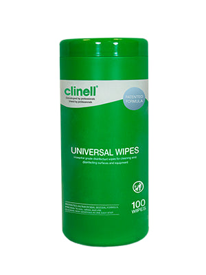 Clinell® Universal Disinfecting Wipes Tub - Pk/100