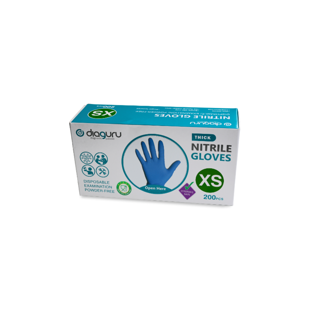 Diaguru Nitrile Examination Powder-Free Gloves