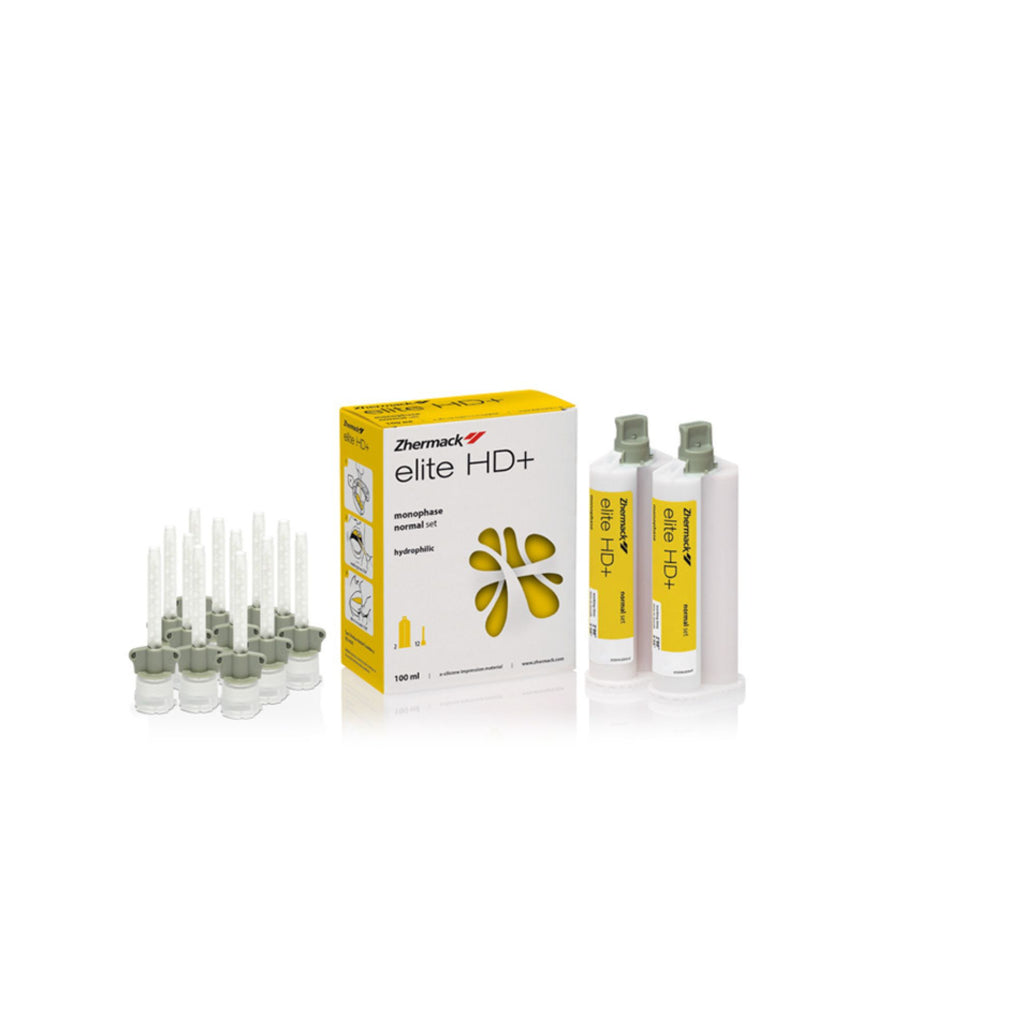 Elite HD+ Monophase Normal Set 2x50 ml Cartridges + 12 Small Yellow Mixing Tips