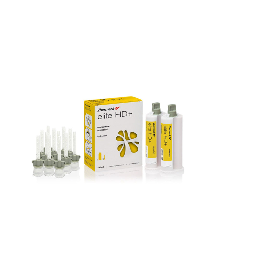 Elite HD+ Monophase Normal Set 2x50 ml Cartridges + 12 Small Yellow Mixing Tips