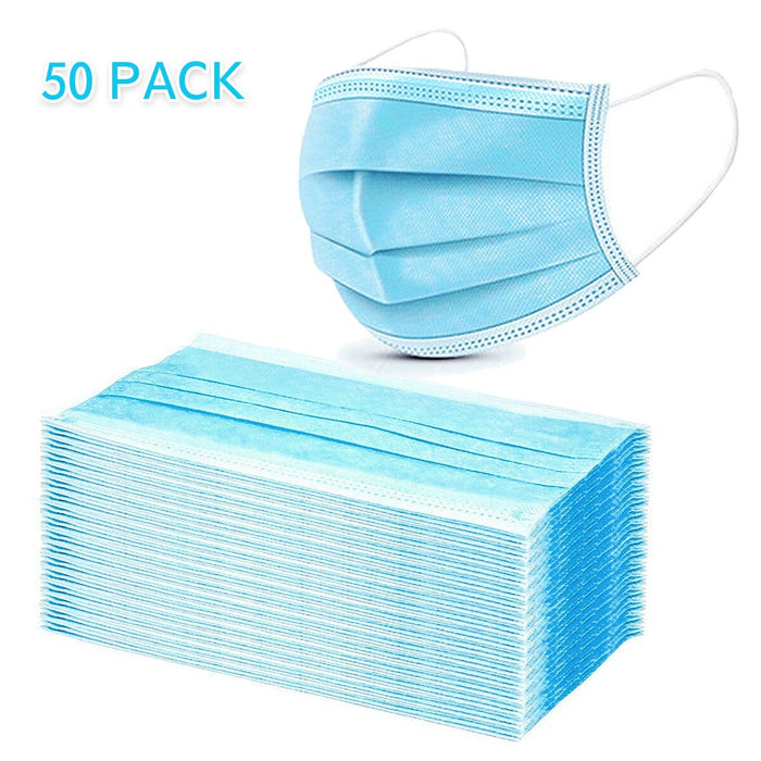 Earloop Facemask Blue 50/Box