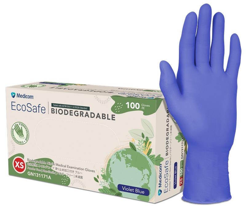 EcoSafe Biodegradable - Nitrile Medical Examination Gloves