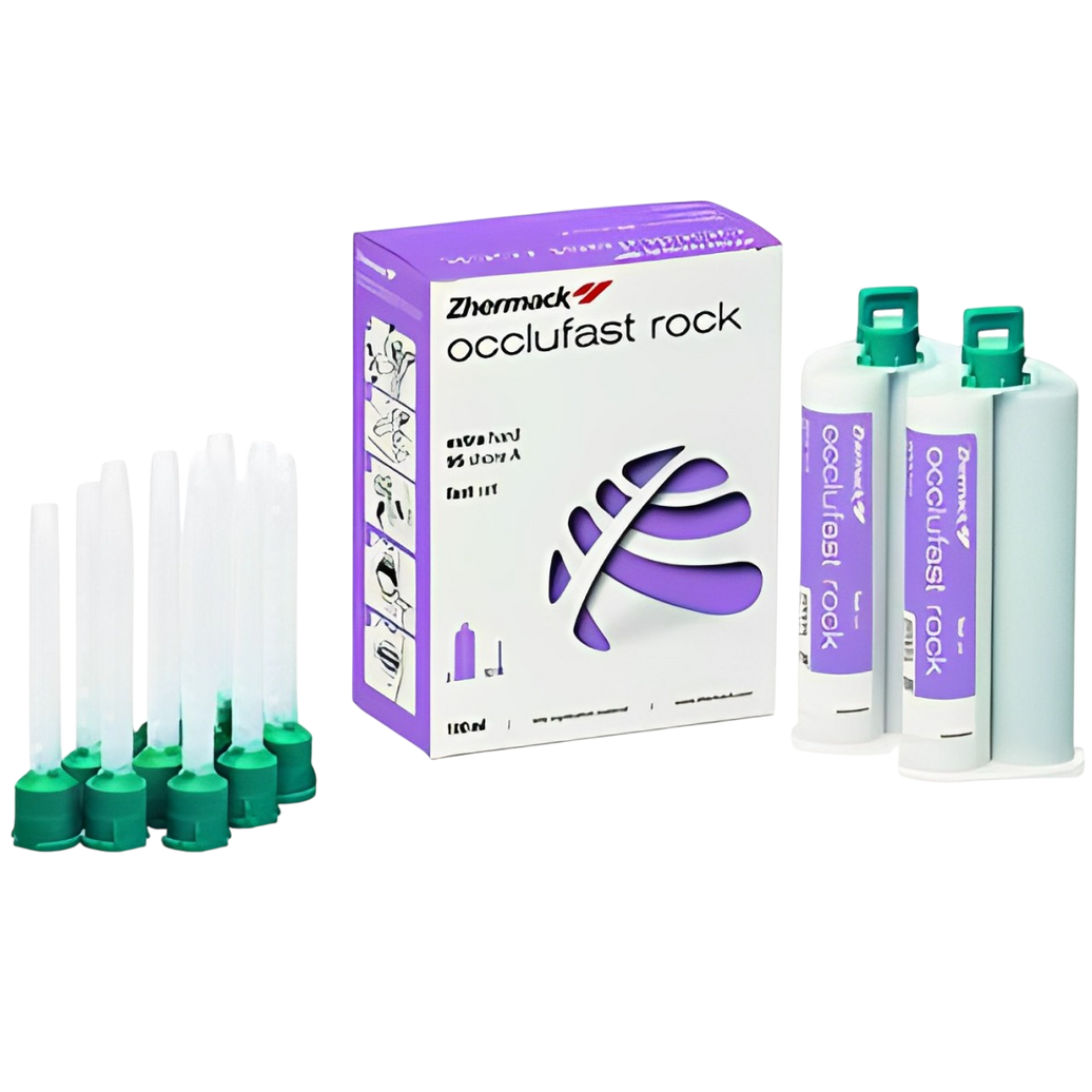 Occlufast Rock 2x50 ml + 12 mixing tips medium / green