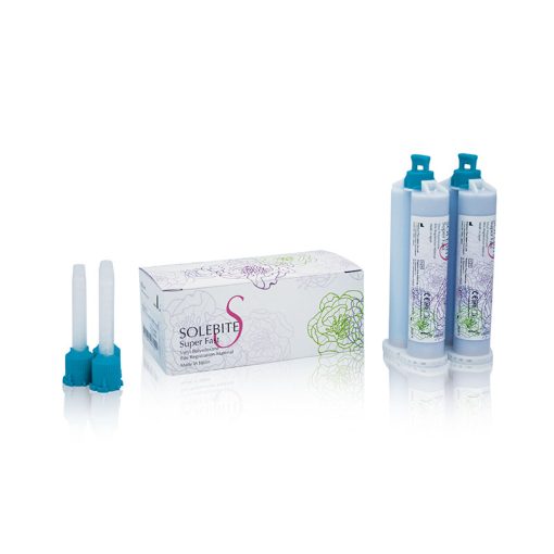 Premium Plus Japan – Solebite S – Super Fast Bite Registration, 2 x 50 mL + 3 Green Mixing Tips (Short)
