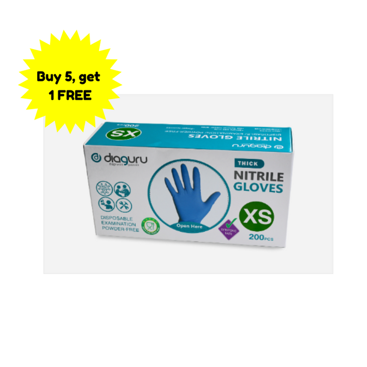 Diaguru Nitrile Examination Gloves Powder-Free Box/200