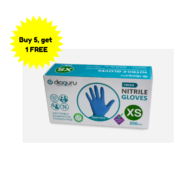 Diaguru Nitrile Examination Gloves Powder-Free Box/200