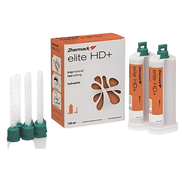 Elite HD+ Tray Material Fast Set 2x50 ml cartridges + 6 green mixing tips