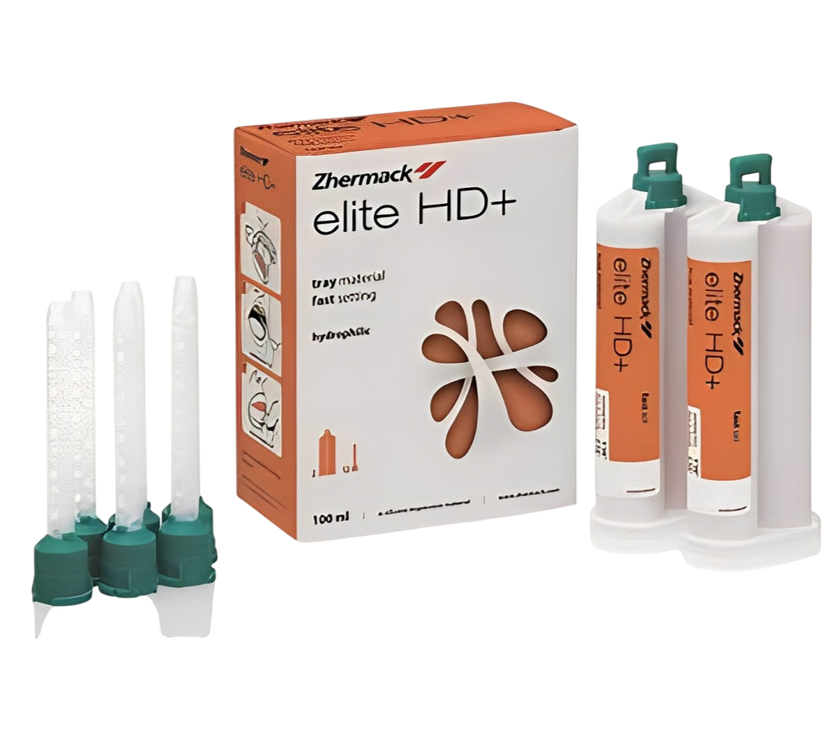 Elite HD+ Tray Material Fast Set 2x50 ml cartridges + 6 green mixing tips