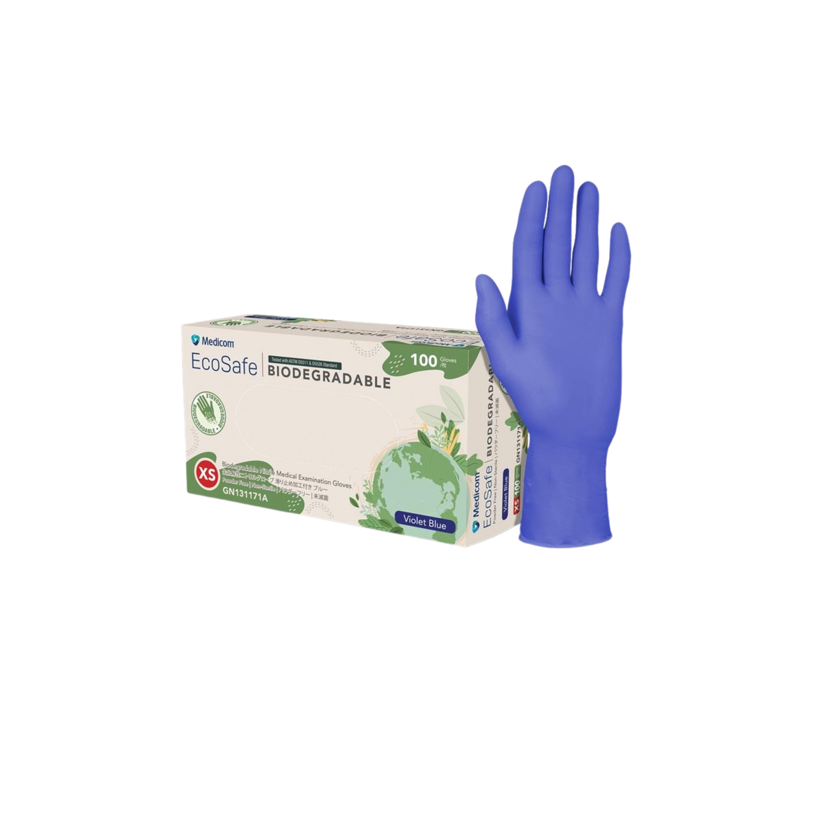 EcoSafe Biodegradable - Nitrile Medical Examination Gloves