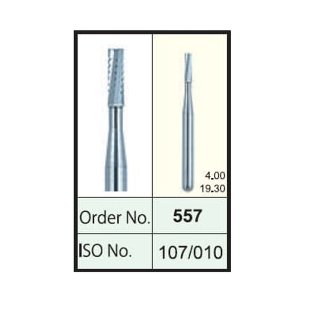 Mani Carbide Straight Fissure Bur - Cross Cut