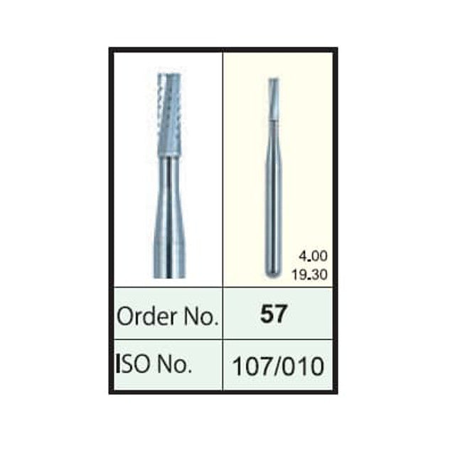 Mani Carbide Straight Fissure Bur - Straight Cut