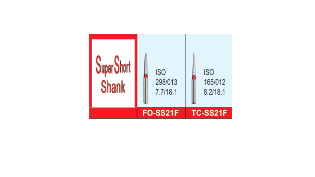 Mani Diamond Burs -Fine (Super Short Shank)