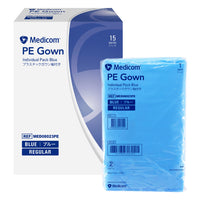 Medicom PE Gown Individual Pack - With Sleeves