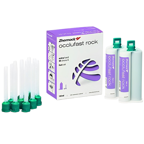 Occlufast Rock 2x50 ml + 12 mixing tips medium / green