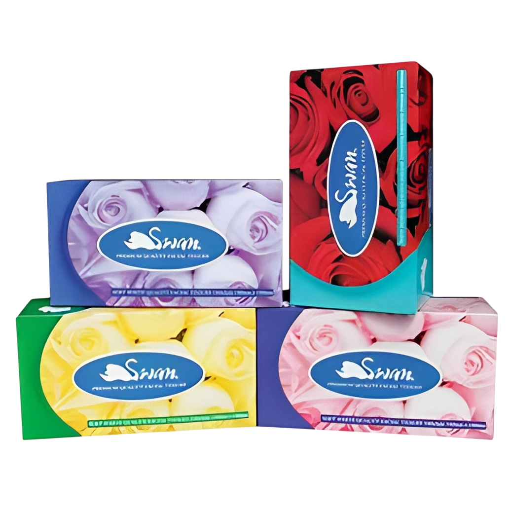 Swann Facial Tissue 32 boxes/carton