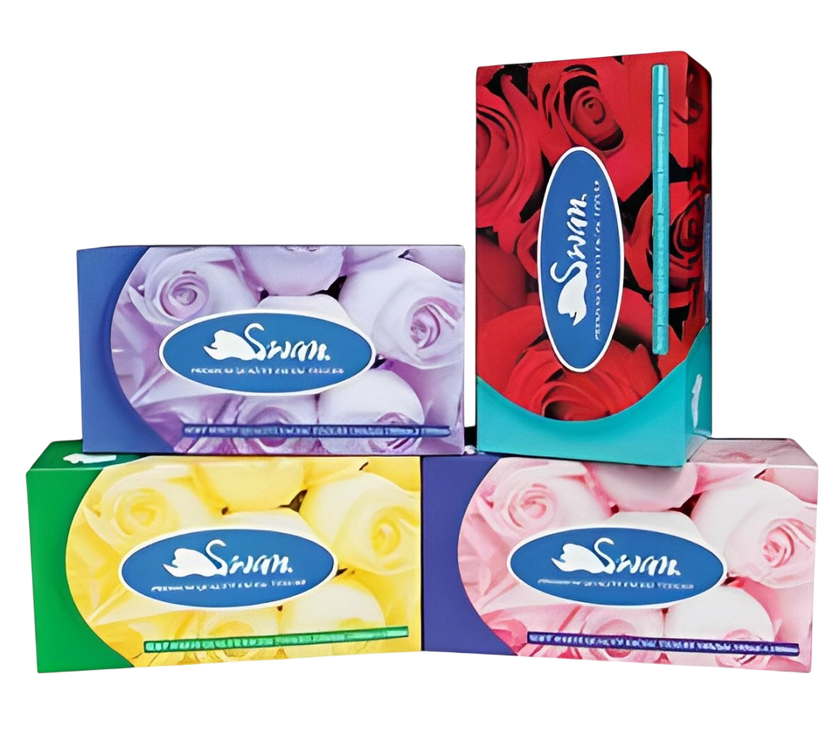 Swann Facial Tissue 32 boxes/carton
