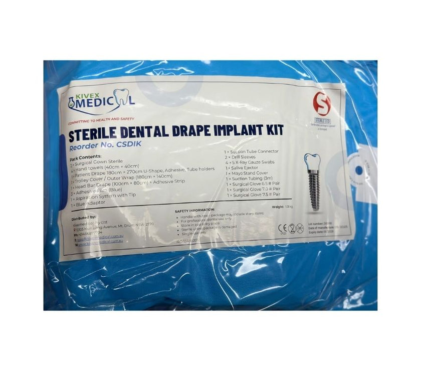 Sterile Dental Drape Implant Kit