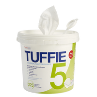 Tuffie5 Hospital Grade Wipes Tub/225