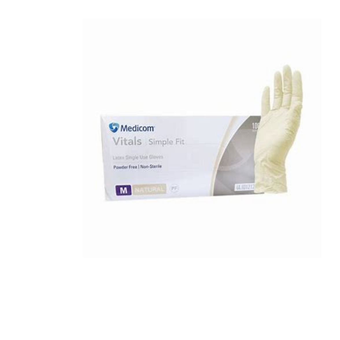 Vitals Easy Fit Latex Powder Free Gloves