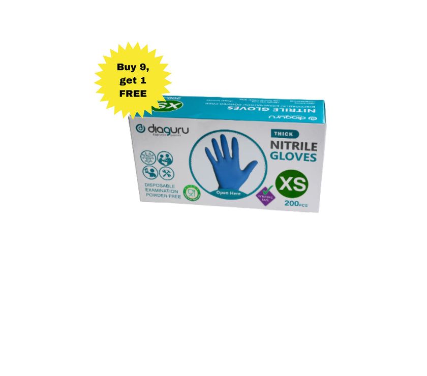 Diaguru Nitrile Examination Gloves Powder-Free Box/200