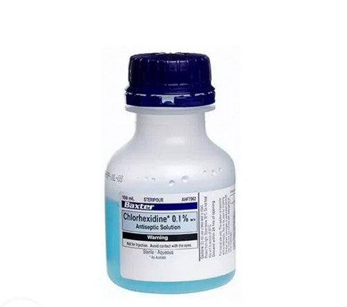 Baxter Chlorhexidine 0.1% Antiseptic Solution 100ml bottle