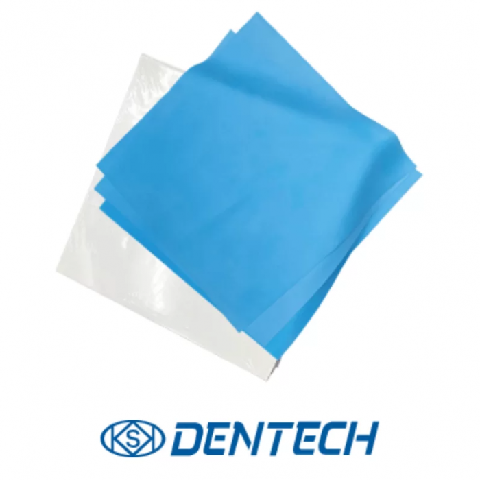 DENTECH KSK Non-Latex Dam Blue Medium 152mm x 152mm 20/Pack