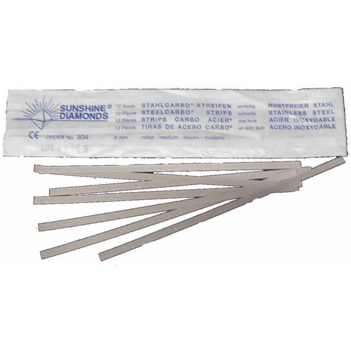 Steelcarbo Metal Strips Straight Medium – Sunshine – Germany #12pcs/pkt